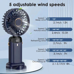 LED Portable Multifunctional Handheld Fan