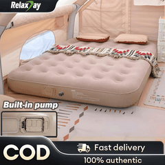 Thickened inflatable air bed (free pillow + air pump)