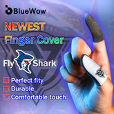 Silver Fiber Gaming Finger Sleeves – Breathable, Anti-Sweat, Touchscreen Thumb Gloves for PUBG & Mobile Games