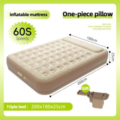 Thickened inflatable air bed (free pillow + air pump)