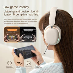 Wireless Bluetooth Gaming Headset – LED Light, Long Battery Life, Mobile & PC Compatible