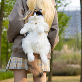 Calico Cat Backpack -Life like Plush Bag for Women & Kids