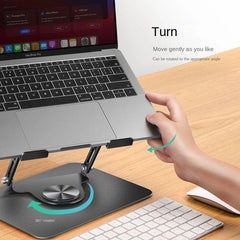 360° Rotating Adjustable Laptop & Tablet Stand – Foldable, Fits 10–17" Devices