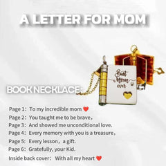 Personalized Book Necklace – Meaningful Gift for Mom, Son, Daughter, Sister & Couples