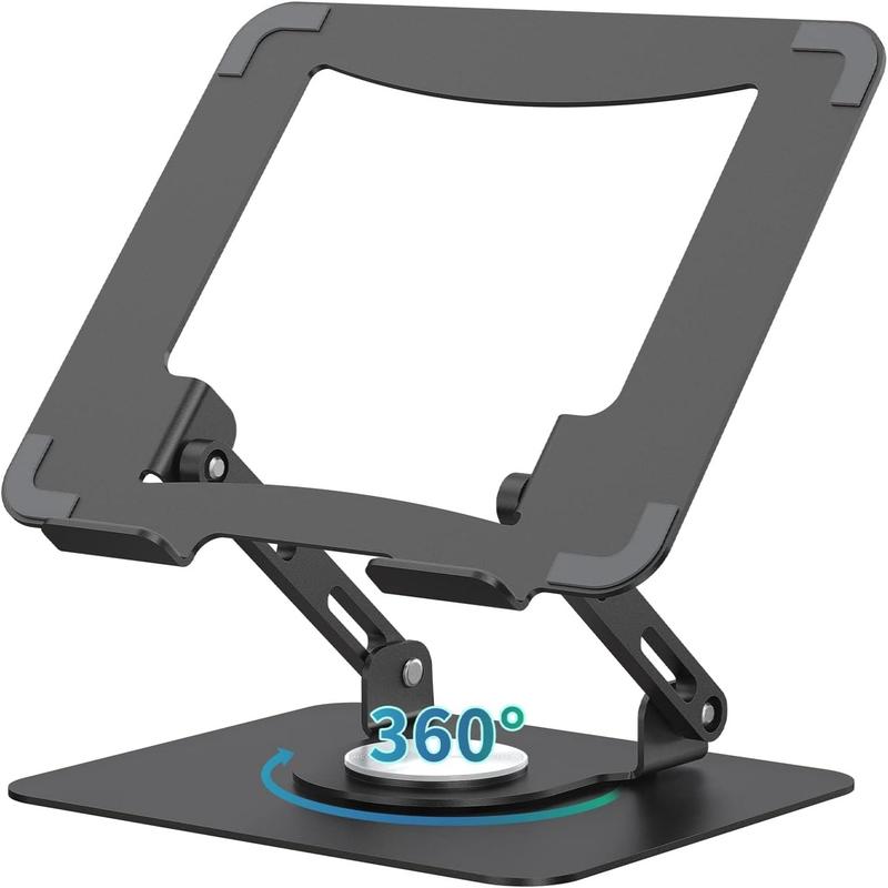 360° Rotating Adjustable Laptop & Tablet Stand – Foldable, Fits 10–17" Devices