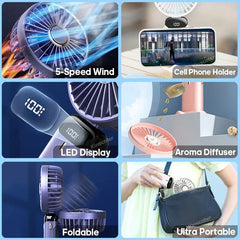 LED Portable Multifunctional Handheld Fan