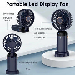 LED Portable Multifunctional Handheld Fan