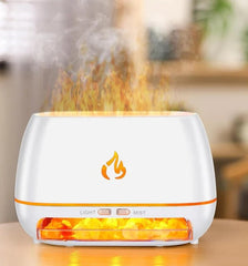 Himalayan Salt Flame Aroma Diffuser – Ultrasonic Cool Mist & LED Humidifier