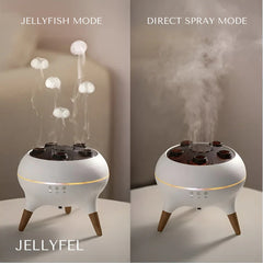 Luxury Desktop Ultrasonic Aroma Diffuser with Jellyfish Light Show