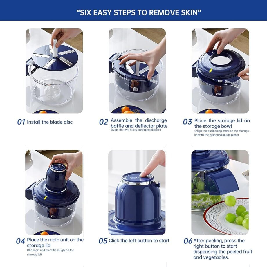 Electric Fruit Peeler – Portable Automatic Peeling Machine